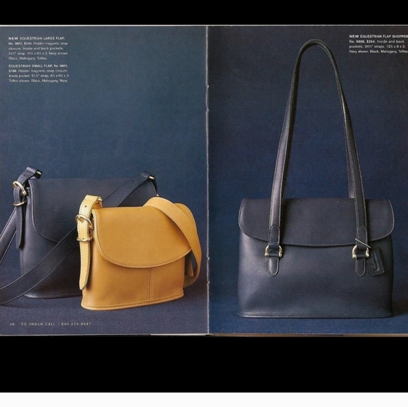 CoachVintage9808EquestrianFlapBagMahoganyBrownBrassHardwareUSA🇺🇸 - Picture 17 of 17